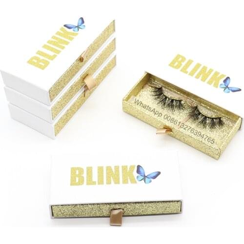 Simple White Lashes Cases Packing Empty Eyelashes Custom Eyelash Packaging Box Makeup Mink Eyelashes 100% Cruelty Free