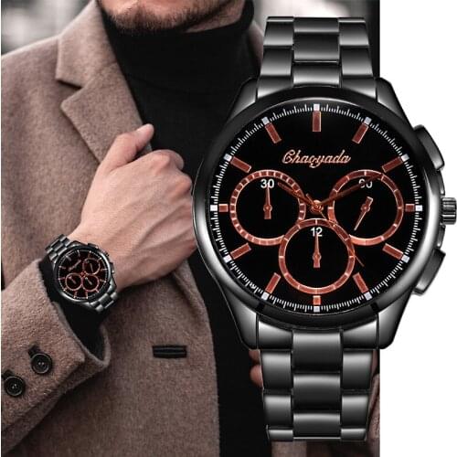 Relogios masculino Chaoyada Brand Men Watch Quartz Wristwatch Mens Top Luxury Business Sports Watch Men Male Clock reloj hombre