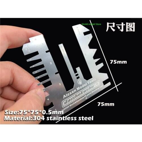 TMW Tanks Ships Photo Etched Parts Bending Tool Hand Pressure Auxiliary Ruler AJ0085