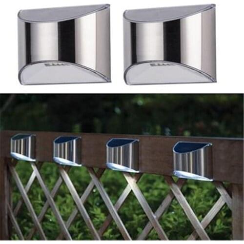 Solar Lamp for Garden Decoration Outdoor Solar Lights 1-6Pcs Solar Led Light Outdoor Waterproof Led Solar Stair Fence Wall Lamp