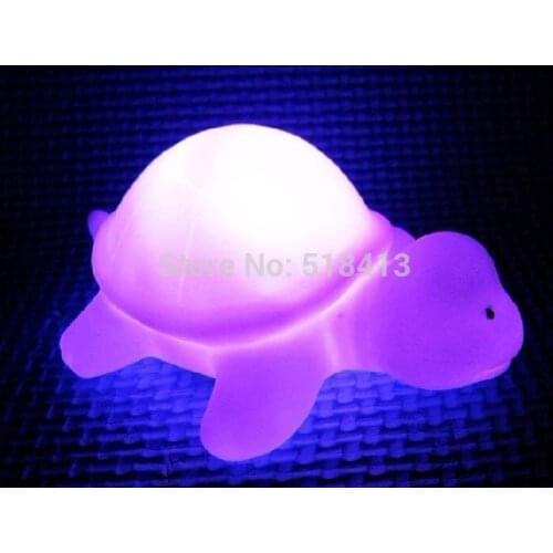 Tortoise toy Gags & Practical Jokes Colorful The Tortoise A Night Light Small Turtle Light-emitting Toys Novelty Gag Unisex