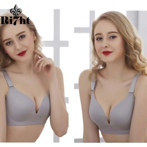 Large Size Women Bralette Bra Thin Style Push-up bras Large Bust Sexy Gorge Adjustable Full Cup Rimless Underwear