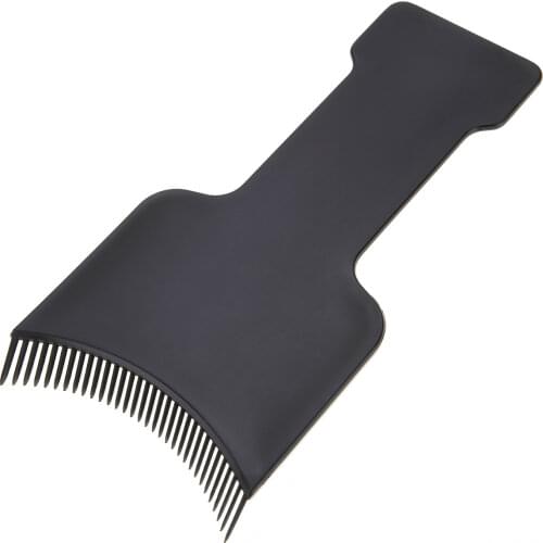 1Pcs Black Hairstyling Dyeing Coloring Brush Barber Hair Dye Tint Styling Coating Hairdresssing Support Hairdresser Salon Comb
