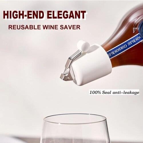1pcs Vacuum Red Wine Bottle Cap Stopper Silicone Sealed Champagne Bottle Vacuum Retain Freshness Wine Plug Bar Tools Dropship