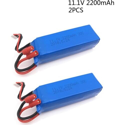 2pcs/lot 11.1V 2200mAh lipo Battery for BAYANGTOYS X16 X21 X22 Quadcopter Spare Parts For RC Camera Drone Accessories 3S 11.1V