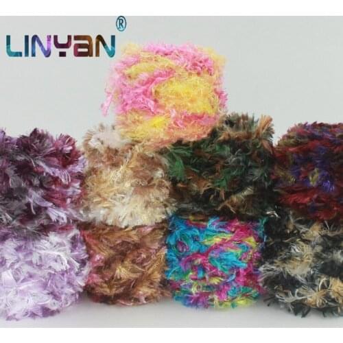 300g Pine yarn for knitting Wholesale sale Hand-woven knit crochet scarf knitting Coral fleece wiring Feather Lash Line zl35
