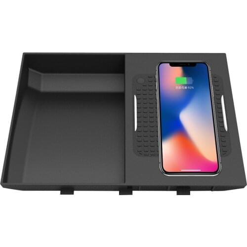 Aotsr QI Wireless Car Charger For BMW X5 2019 Intelligent Infrared Fast Wireless Charging Car Phone Holder for iPhone SAMSUNG