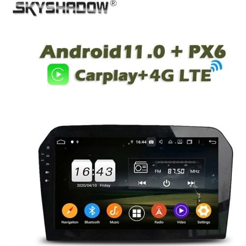 Wireless Carplay PX6 Car Radio Player Android 10.0 4GB + 64GB GPS RDS Radio wifi Bluetooth 5.0 For VW Jetta 2012 2013 2014 2015