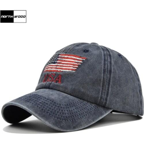 NORTHWOOD Vintage Mens Trucker Cap Fashion Baseball Caps USA Womens Dad Hats Cotton Snapback Embroidery Mens Summer Cap