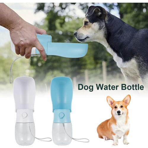 280 ML Foldable Dog Water Bottle Dispenser Drinking Feeder Travel Pet Cup Outdoor Portable Puppy Cat Travel Water Bottle