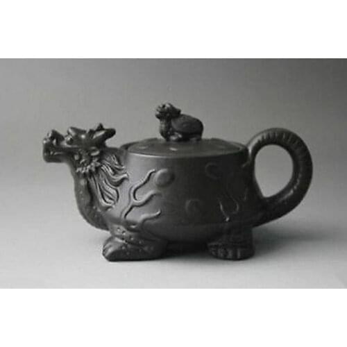 Chinese Yixing purple clay teapot Zhini Turtle Dragon zisha teapot