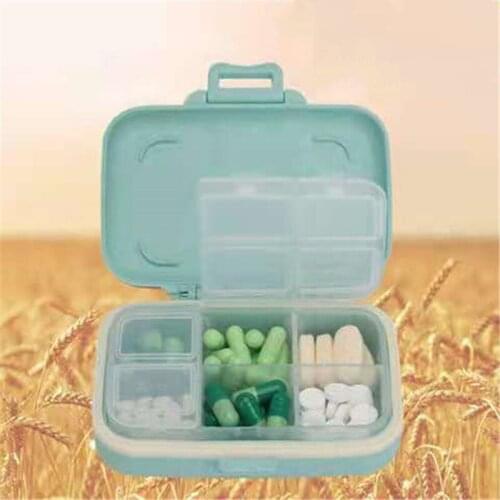 6 Grids Medicine Pill Storage Box Case Jewelry Earring Holder Organizer Case Weekly Medicine Case Home Accessories Container