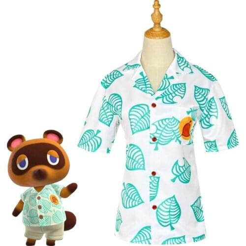 Cosplay Animal Crossing Tom Nook T-Shirt Costumes For Men Women Kids Casual Print Short Sleeve T Shirt Tops Shirt C38K169