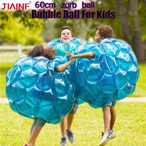 The New 60Cm Zorb Ball Outdoor Entertainment Pvc Inflatable Giant Roll Ball Collide With Force Games For Kids