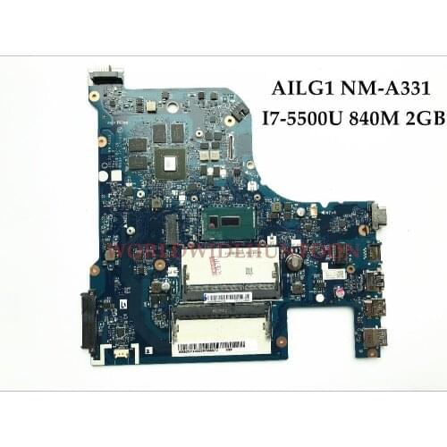 Wholesale AILG1 NM-A331 for Lenovo G70-80 Laptop Motherboard SR23W I7-5500U DDR3L 840M 2GB 100% Fully Tested