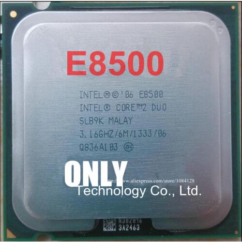 Free shipping Best quality Core2 DUO E8500 CPU 3.16GHz/ LGA775 /775pin/6MB L2 Cache/ Dual-CORE/65W