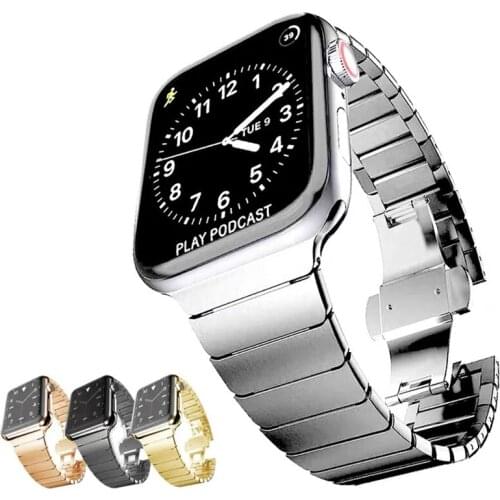 Band for Apple Watch Series 6 SE 5 4 3 2 40MM 44MM 38MM 42MM Sport Bracelet Strap For iwatch Band metal loop Accessories