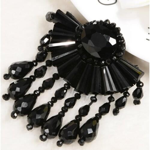 Rhinestone Beads Tassel Shoe Decoration Crystal Flats Sandals Clutches Clip DIY Crystal Shoe Patch Charms Accessories