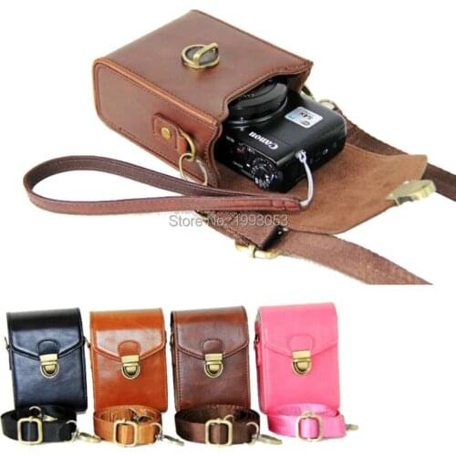 Universal Camera Bag Video Case PU Leather Protective Pouch for Casio For Canon Sony Nikon Samsung FUJI Fujifilm Leica Panasonic