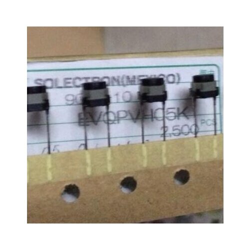 Free Shipping 20pcs/LOT Waterproof and dustproof switch feet 6*6*5 button silent soft touch switch EVQPVH05K