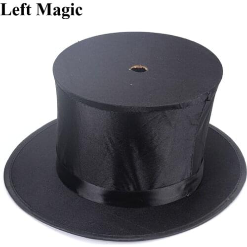 Magicians Top Hat With Hole Magic Tricks Stage Illusions Accessories Gimmick Prop Can Used with Cane to Table Base Magie Comedy