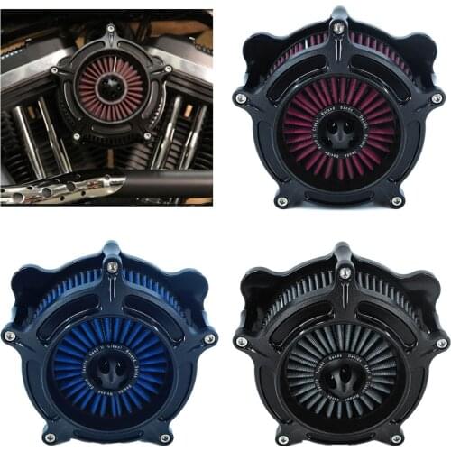 Motorcycle Matte Black Air Cleaner Air Filter For Harley Touring Street Road Glide Sportster 1200 883 XL Dyna Softail FLHX