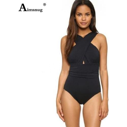 Women One-Piece Swimsuit Hollow Out Swimwear Sexy Pleated Onesie Bodysuit European Style 2021 Fashion Criss-Cross Bathing Suits