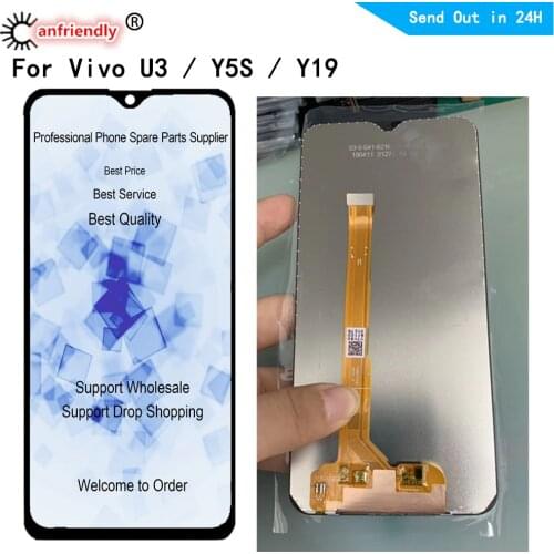 6.53" LCDs For Vivo U3 Y5S Y19 V1934A V1934T LCD Display Touch panel Screen sensor Digitizer module with frame Assembly