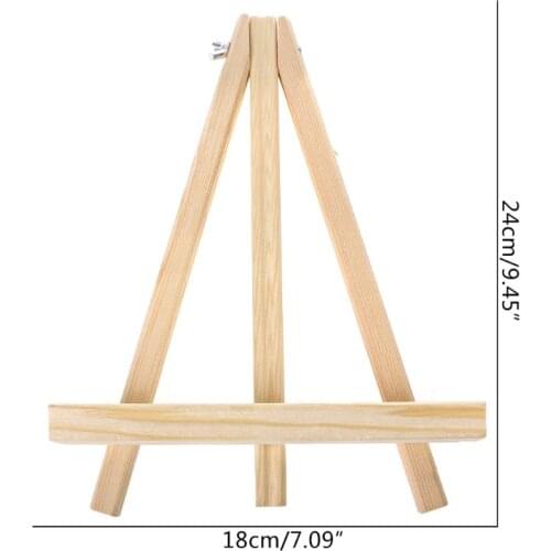 18X24cm Mini Wood Artist Tripod Painting Easel Photo Painting Postcard Display Holder For Party Decoration Art Supplies