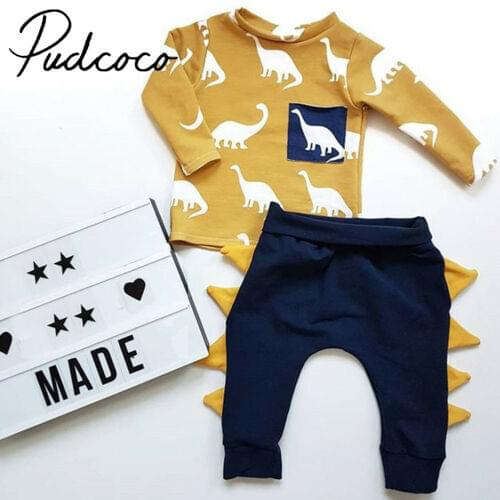 2pcs Toddler Kids Baby Boy Novetly Romper Shirt Tops+long Pants Kids Outfits Clothes Set