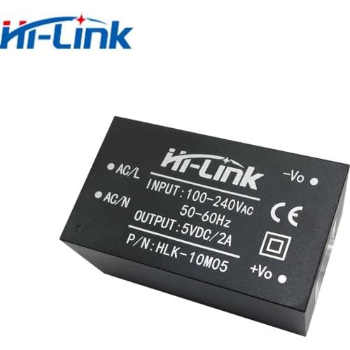 Free shipping 20pcs 220v 5V 10W 2A AC DC isolated switching step down power supply module AC DC transformer smart home