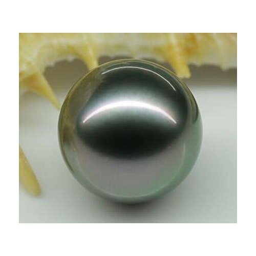 Free shipping Noble jewelry Perfect 9-16mm tahitian genuine black peacock green loose pearl undrilled