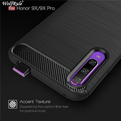 For Cover Huawi Honor 9X Case Shockproof Bumper Carbon Fiber Case For Huawei Honor 9X Phone Case For Huawi Honor 9X Coque Fundas