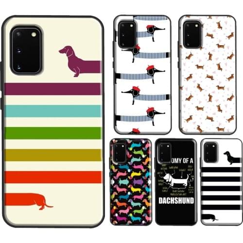 Dachshund Sausage Dog Puppy Phone Case For Samsung S10 Plus S8 S9 S10e S20 FE S21 Ultra Note 9 Note 10 Note 20 Ultra