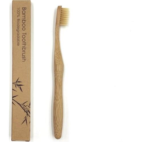 Small Bamboo Travel Toothbrush Bamboo Fibre BPA Free Bamboo toothbrush Tube 100% Natural Bamboo Toothbrush Kit