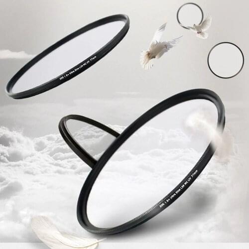 JJC Camera Lens Filters 37/40.5/43/46/49/52/55/58/62/67/72/77/82mm Ultra Slim Multi-Coated L39 UV Filter for Canon/Nikon/Sony