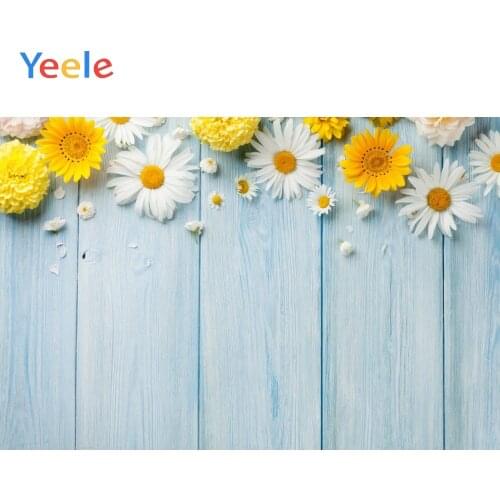 Yeele Photocall Wood Boards Sunflowers Child Pet Food Photophy Backdrops Custome Vinyl Photographic Backgrounds For Photo Studio