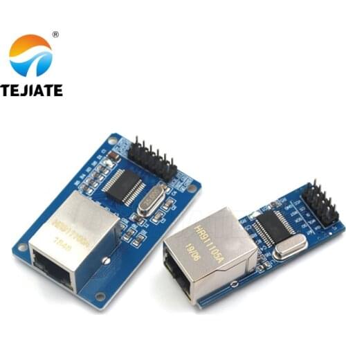 ENC28J60 / ENC28J60 (mini version) LAN Ethernet Network Board Module 25MHZ Crystal AVR 51 LPC STM32 3.3V