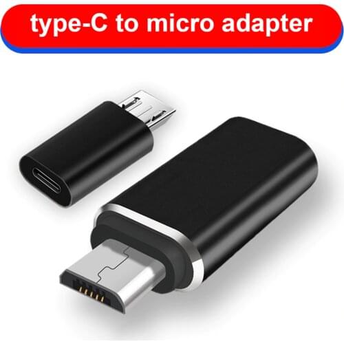 New Micro USB Male to Type C Female Adapter Converter Connector Aluminium Alloy for Phone Tablet DOM668