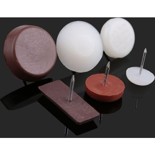 Flat Bottom Nail, Plastic Nail, Furniture Anchor Nail, Decoration Nail, Moisture-proof Pad, Furniture Corner Nail 100PCS