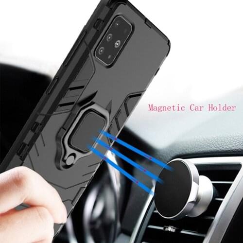 Suitable for Samsung Galaxy A51 A71 A50 A30 mobile phone case S20A70 A80 A91 S10 Lite S20 Plus magnetic ring mobile phone case