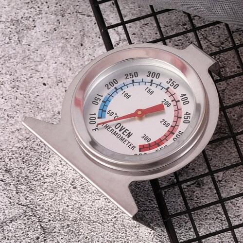 Portable Mechanical Oven Thermometer Kitchen Gadgets Stainless Steel Vertical Dial Temperature Gauge Household Baking Tools