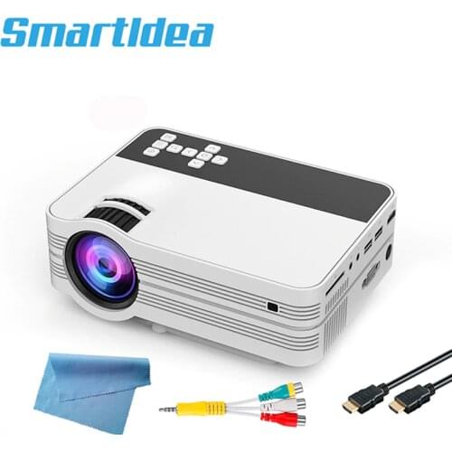 Smartldea UB10 Mini Android 6.0 WiFi HD Home Projector Portable Multimedia LED Proyector with USB HD-in VGA SD AV Video Beamer