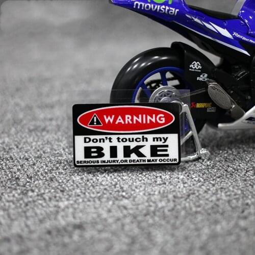 Warning DO NOT Touch My Bike Car Styling Vinyl Auto Motorcorss Helmet Stickers Decorate Accessories Decal