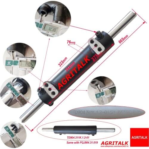 Steering cylinder for Foton Lovol TD904 series tractor, part number : TD904.311K.1.2-01