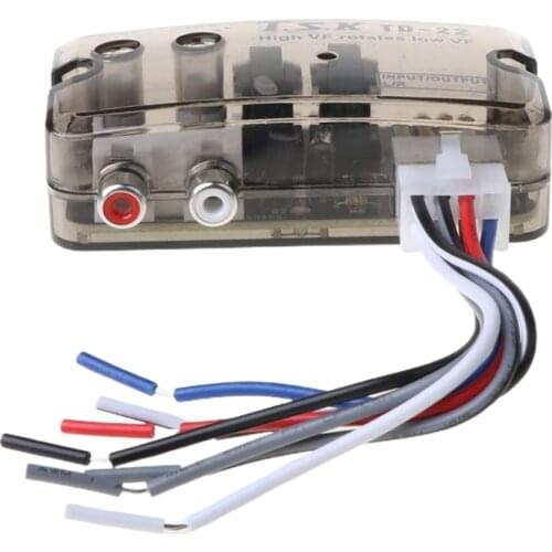TD-22 RCA Stereo High to Low Adjustable Frequency Line Speaker Level Converter