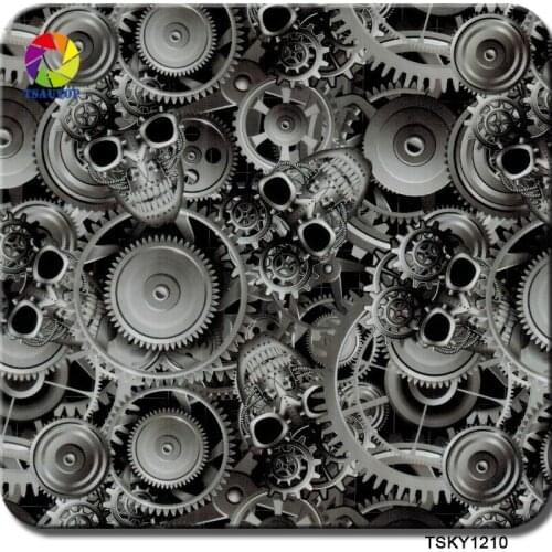 TSAUTOP Size 0.5m x 20m hydrographics and water transfer printing film skull hydro dip film WDF1210