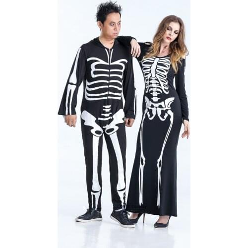 Halloween Party Zombies Costumes Women Ghost Skeleton Jumpsuits Skull Fancy Dress