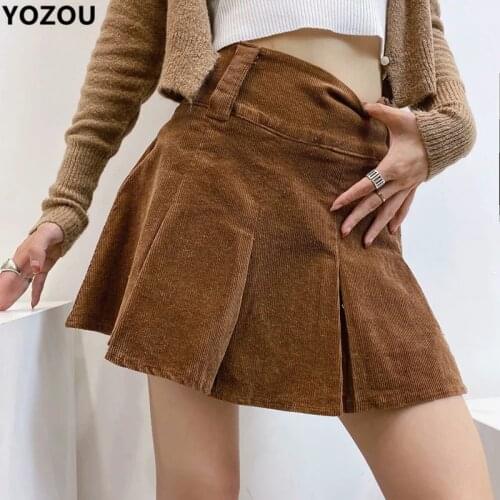YOZOU Women's Pleated Skirts