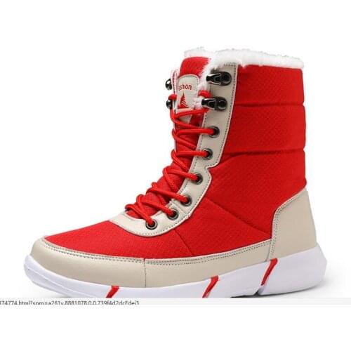 Fashion new Women Snow Boots Fur Flat Shoes Womens Winter Boots Round Toe Rubber Boots Women Rain Winter New Plus Size